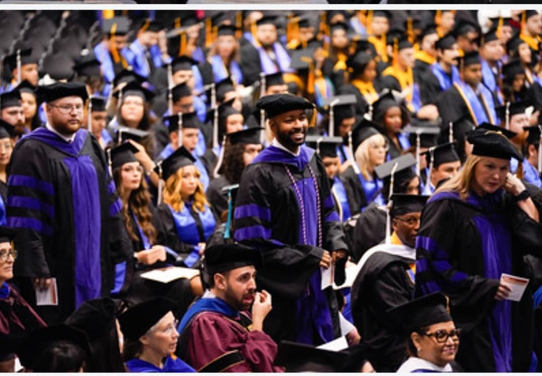 a col of graduates at graduation
