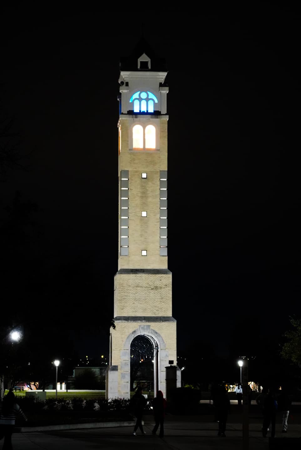 a tall tower with a clock on top of it
