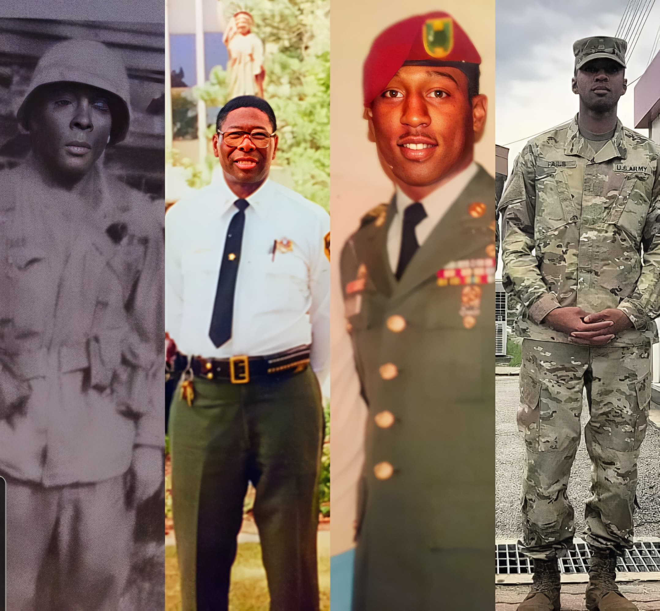 a col of a man in military uniform and a man in a military uniform